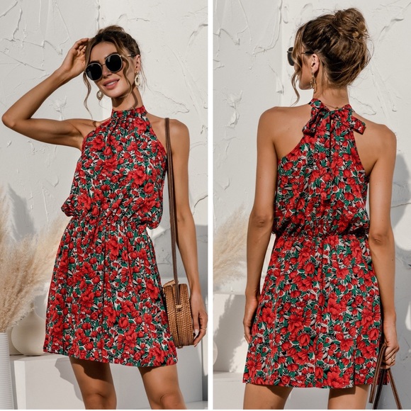 Change The Tune Floral Mini Sleeveless Dress - Picture 2 of 2